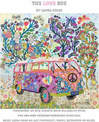 The Love Bus collage pattern - FWLHTHELOVEBUS