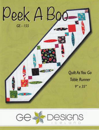 Peek A Boo - Quilt As You Go Table Runner Pattern - GE-155