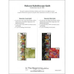 Halcyon One Fabric Kaleidoscope BLACK Quilt KIT - 64" x 86 1/2"