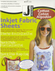Inkjet Fabric Sheets - 10 sheets per pack - JAC9701