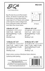 BQ6 pattern - 4, 6, 12, 30 Blocks - MIQ 243