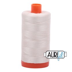Aurifil Thread - 2309 - Silver White - 50wt - Large Spool