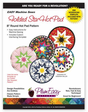 Rounded Folded Star Hot Pad pattern - PEP-101