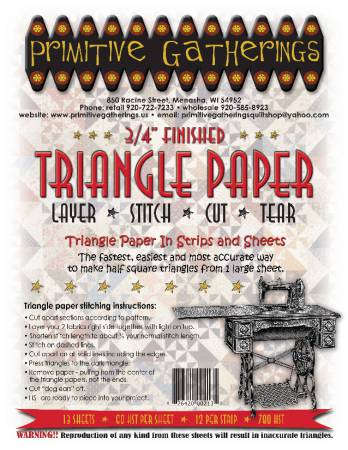3/4" Finished Triangle Paper - PRI-213