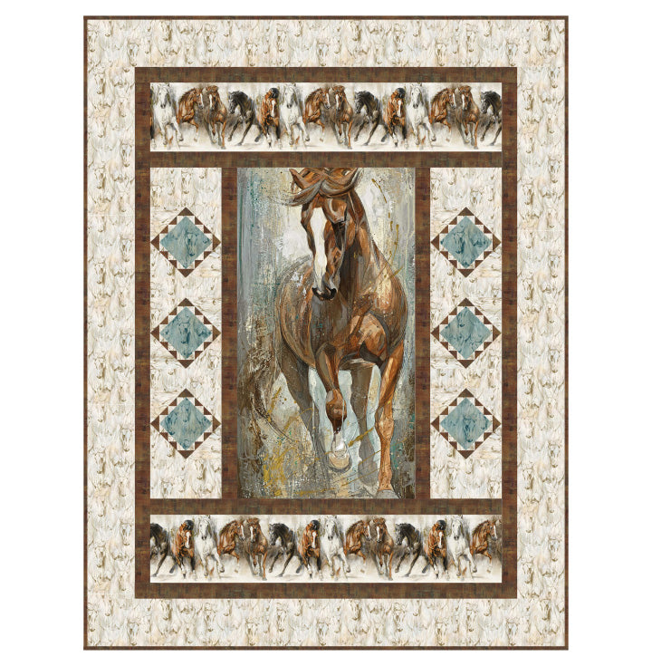 Run With Me - Spirited - Quilt Kit - 61" x 80"