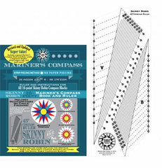 Skinny Robin 16 Point Mariner's Compass Book and Ruler Combo - RR183