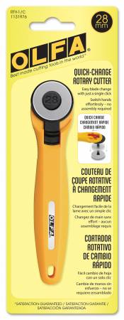 OLFA Quick - Blade Change Rotary Cutter - 28mm - RTY1/C