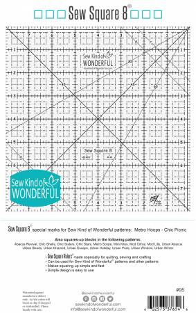Sew Square 8 ruler - SKW95 - #95