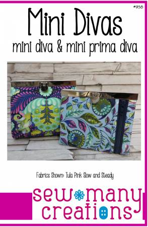 Mini Divas - Wallet, purse pattern - 938