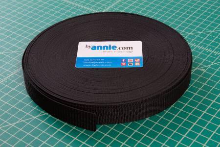 Strapping 1" Black - Sold / metre  - SUP1641B50YD