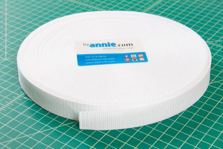 Strapping 1" White - Sold / metre  - SUP1641W50YD