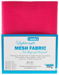 Lightweight Mesh Fabric - Lipstick - SUP209 - 18" x 54"