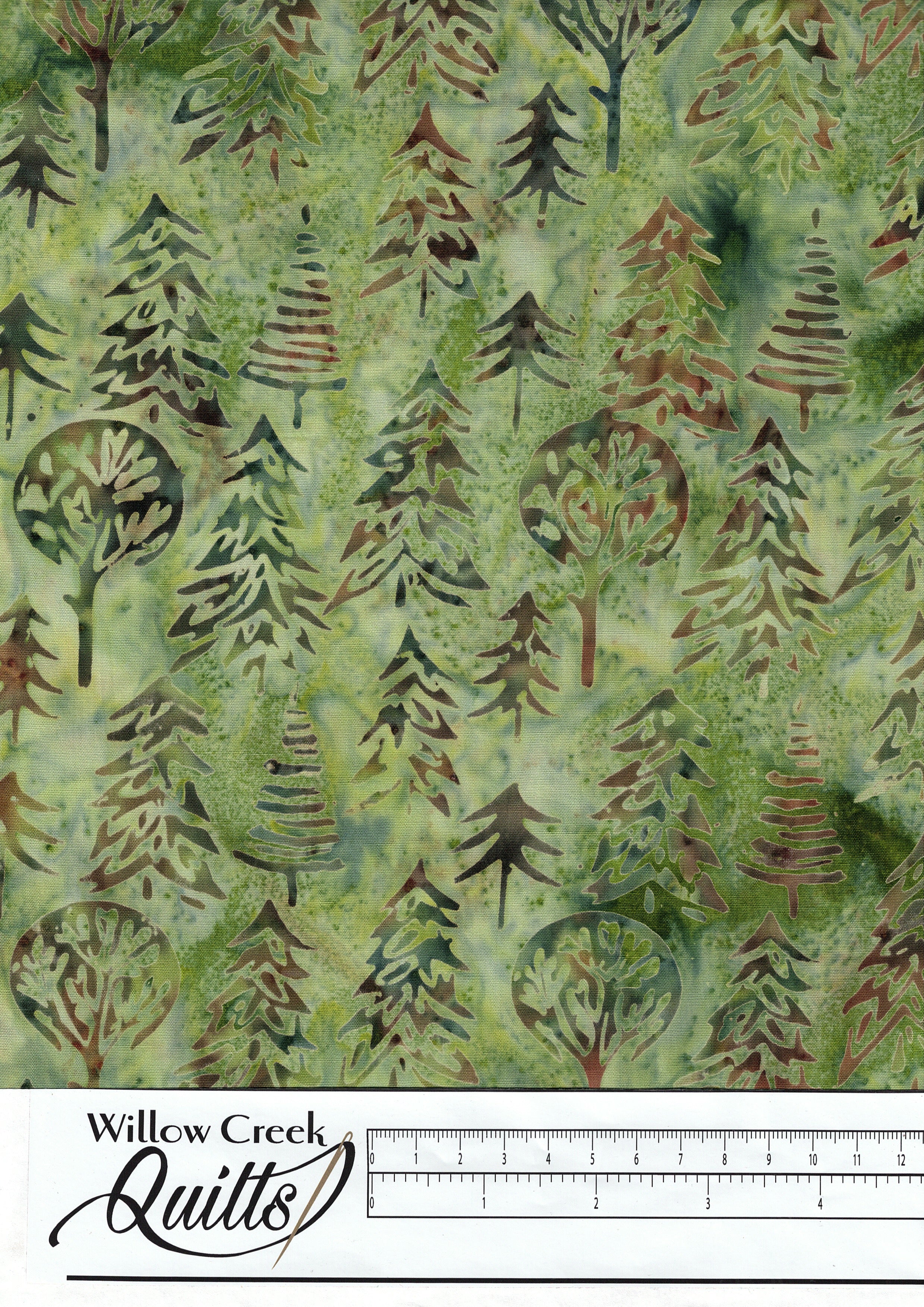 Evergreen & Pine Batik - Trees - Fairway - 122156665