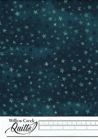 Forest Chatter - Turquoise Stars - MASD10297-Q