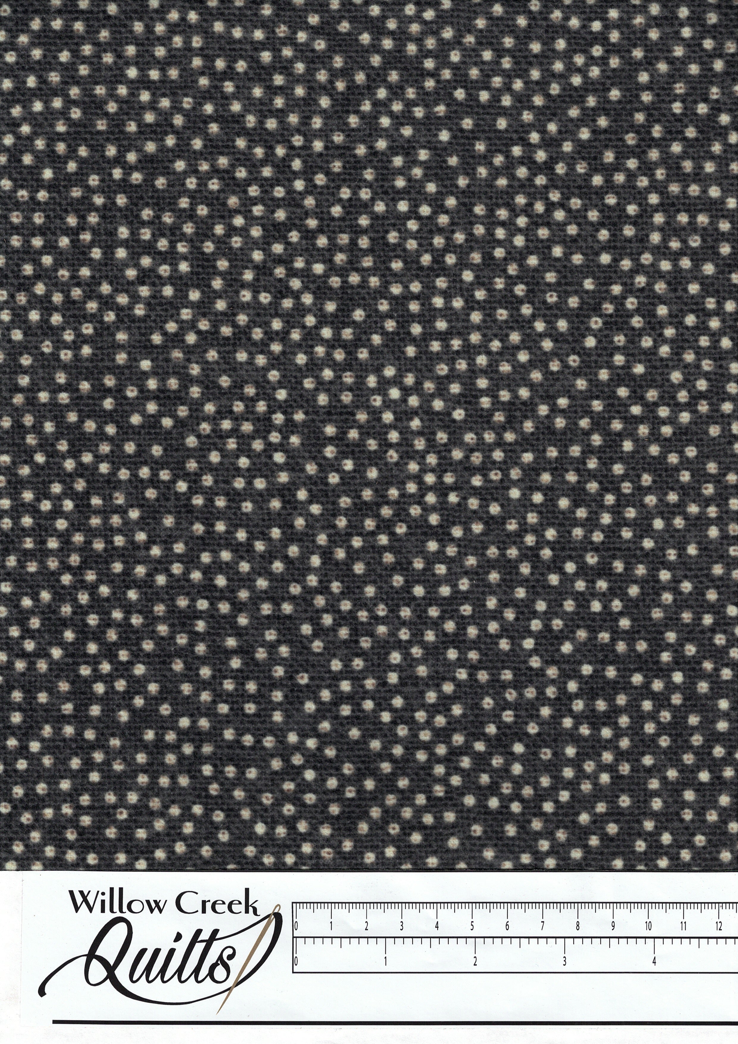 Warm and Cozy flannel - Dots - Black - F24686-99