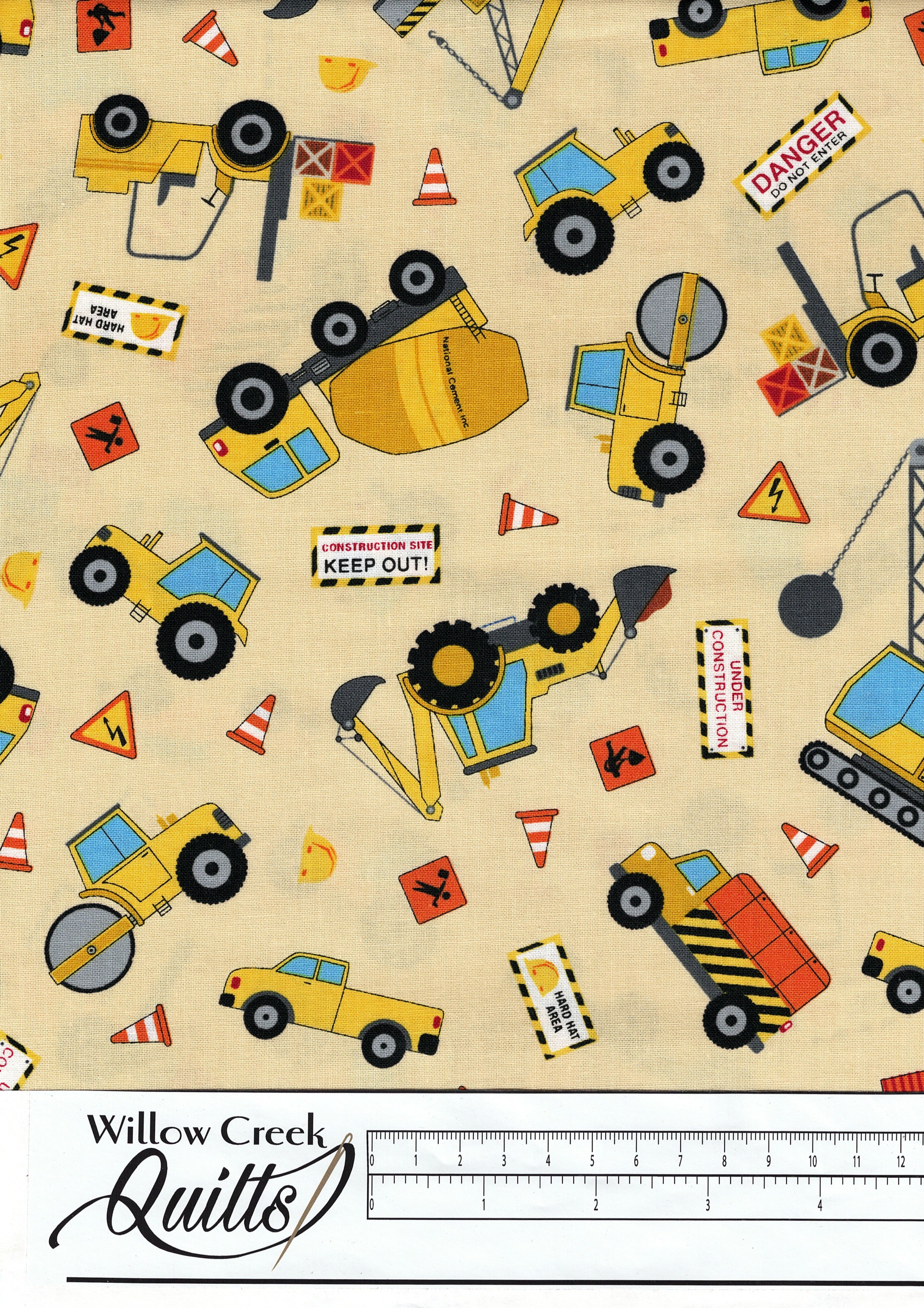 All Around Town - Construction Vehicles - Beige Multi - 24245-12