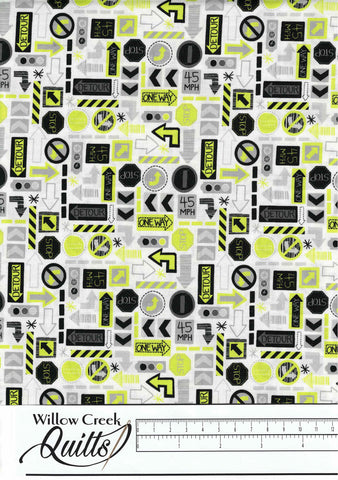 On The Move - Traffic Signs - Lime - 27190101