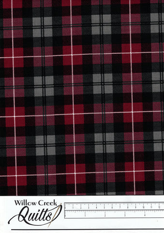 All About Plaids - Red Black - C638