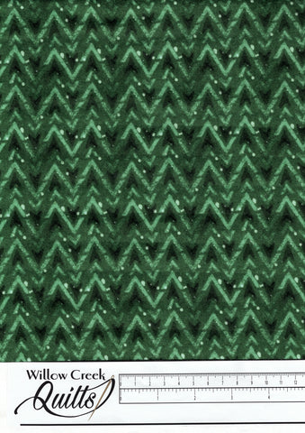 Warmin' Up Winter flannel - Arrow Texture - Green - F24190-76