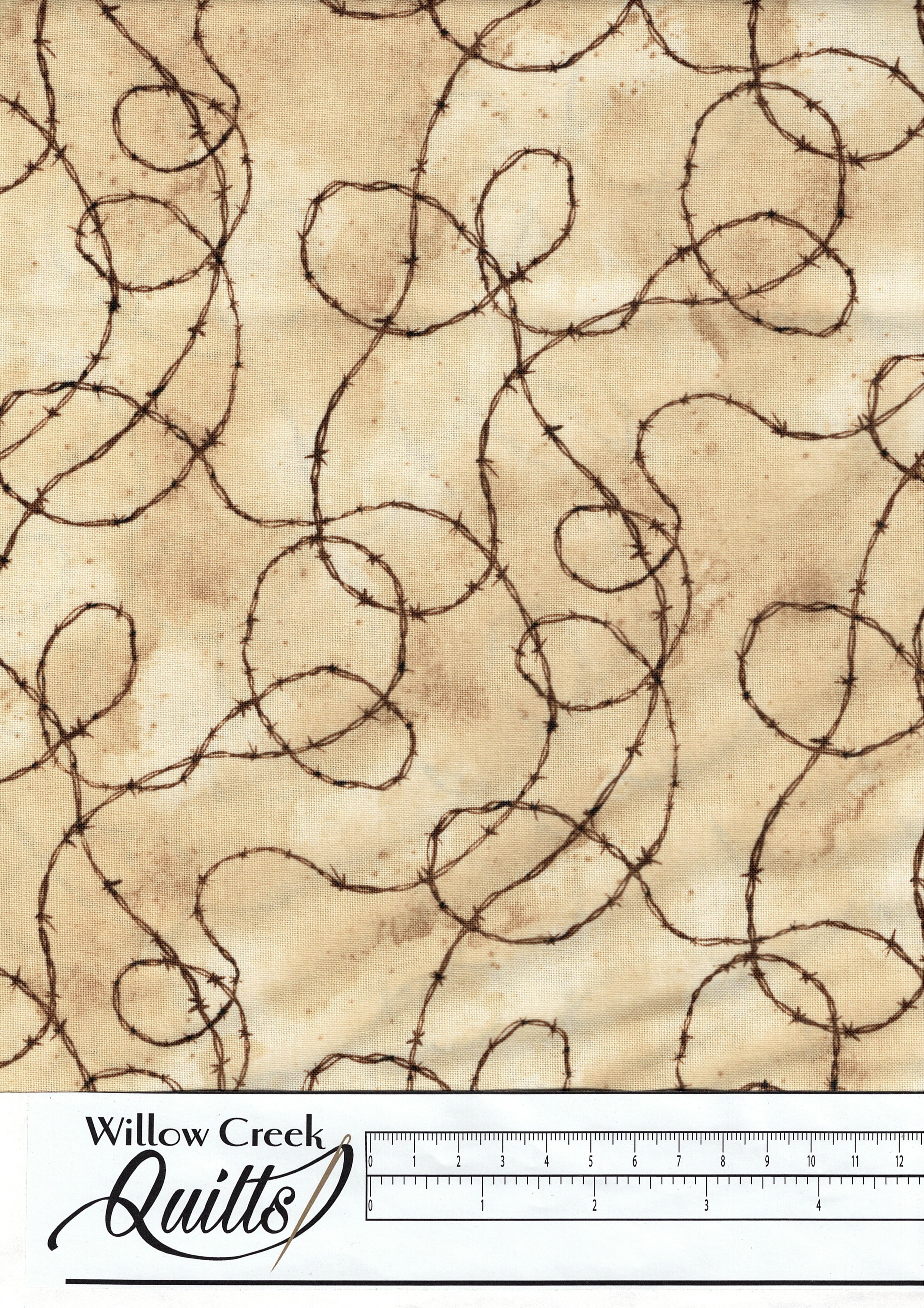 Saddle Up - Barbed Wire - Beige Brown - 24387-14