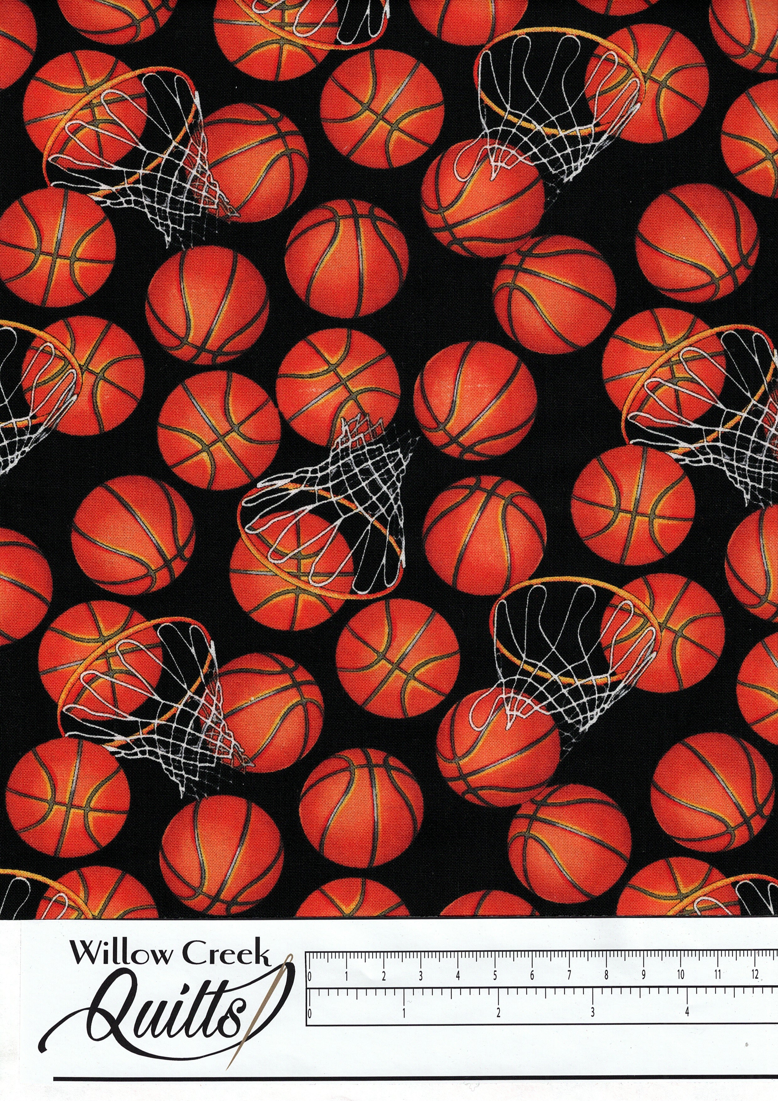 Basketballs and Hoops - Black - C5814