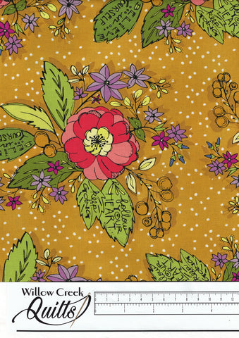 Bubbie's Buttons & Blooms - Grandma Sharon's Bouquet - Curry - 52083-2