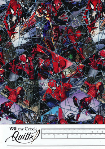 Spiderman Comic Web Mosaic - Multi - 71189-A620715