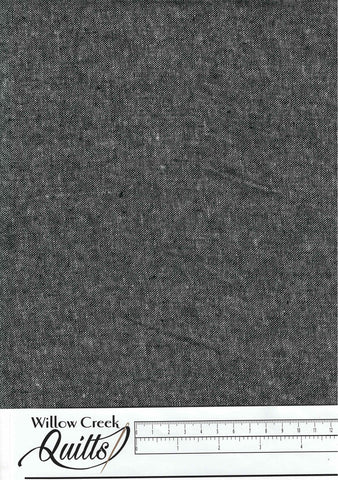 Essex Canvas Yarn Dyed - Black - E120 - 1019
