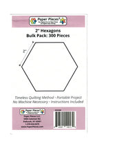 Hexagons - 2" - Bulk Pack - 300 pieces - HEX200B