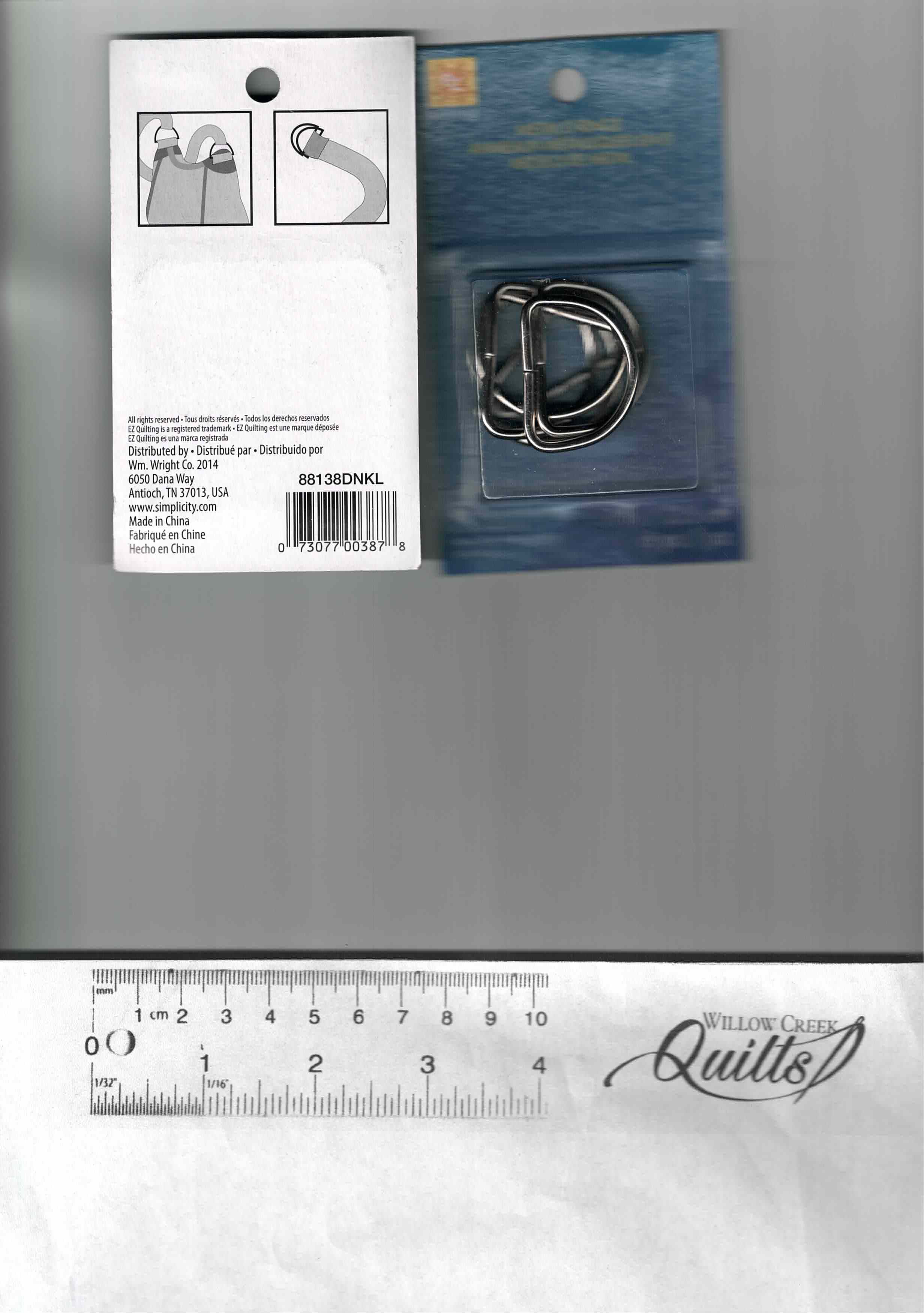 Metal 1" D Rings - 6 Pack - 88138DNKL