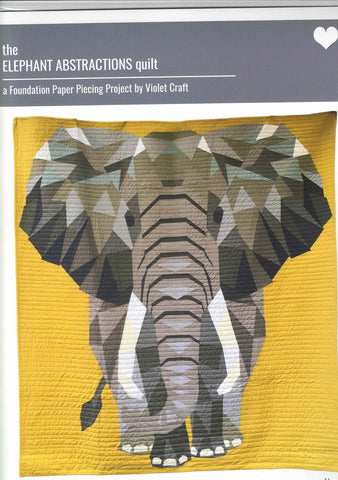 The Elephant Abstractions Quilt pattern - 54" x 60" - 010