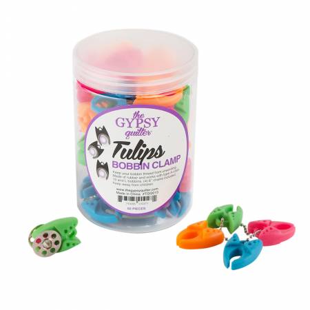 Tulip Bobbin Clamps - single clamp - Multi coloured - TGQ015