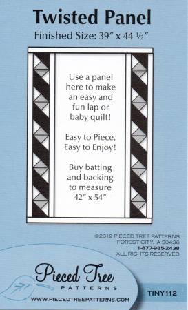 Twisted Panel Postcard Pattern - TINY112