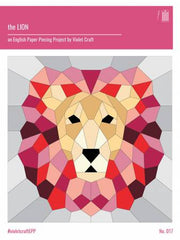 The Lion English Paper Piecing pattern - 017