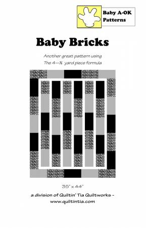 Baby A-OK - Baby Bricks pattern - 4 - 1/2 yard patterns - QTQWBAOK13