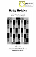 Baby A-OK - Baby Bricks pattern - 4 - 1/2 yard patterns - QTQWBAOK13