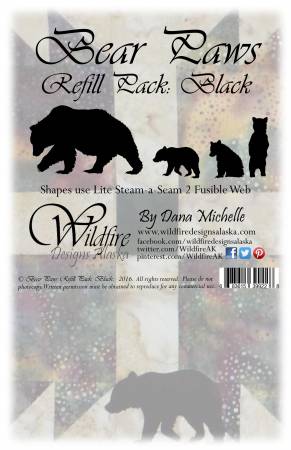 Bear Paws Refill Pack - Black - WDA1601RBL