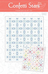 Confetti Stars Quilt Pattern - 69" x 82" - WS42