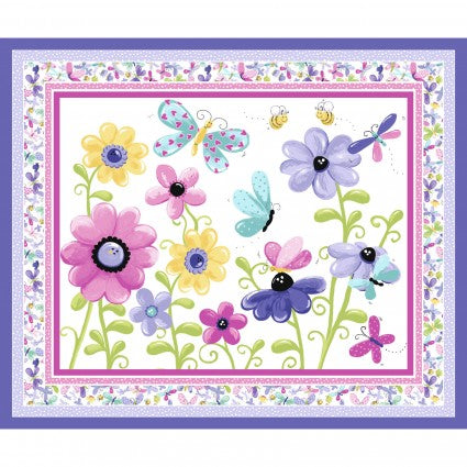 Flutter the Butterfly panel - Lilac - SB20310-620 - 35.5"(90cm)