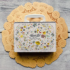 Snackbox Tin - Songbook Floral - 2.75" x 5.75" x 8" - TIN-41