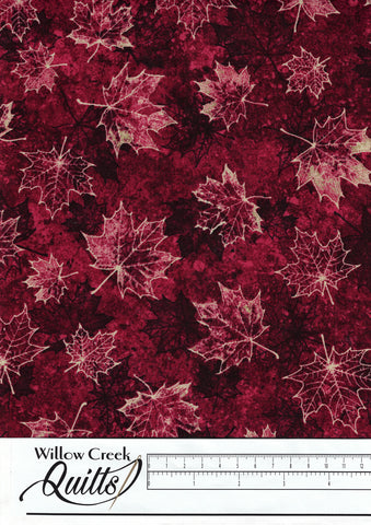 Oh Canada 10th Anniversary - Large Leaves - Red Cream - 24266-24