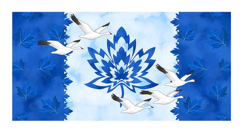 Glorious & Free - Snowbirds Flag panel - White Blue - CASS-DC4018 - 23.5"(60cm)