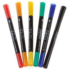 Fabrico Dual Marker Dual Tip Pen Brush/Bullet Tip - Lemon Yellow - PF000-111
