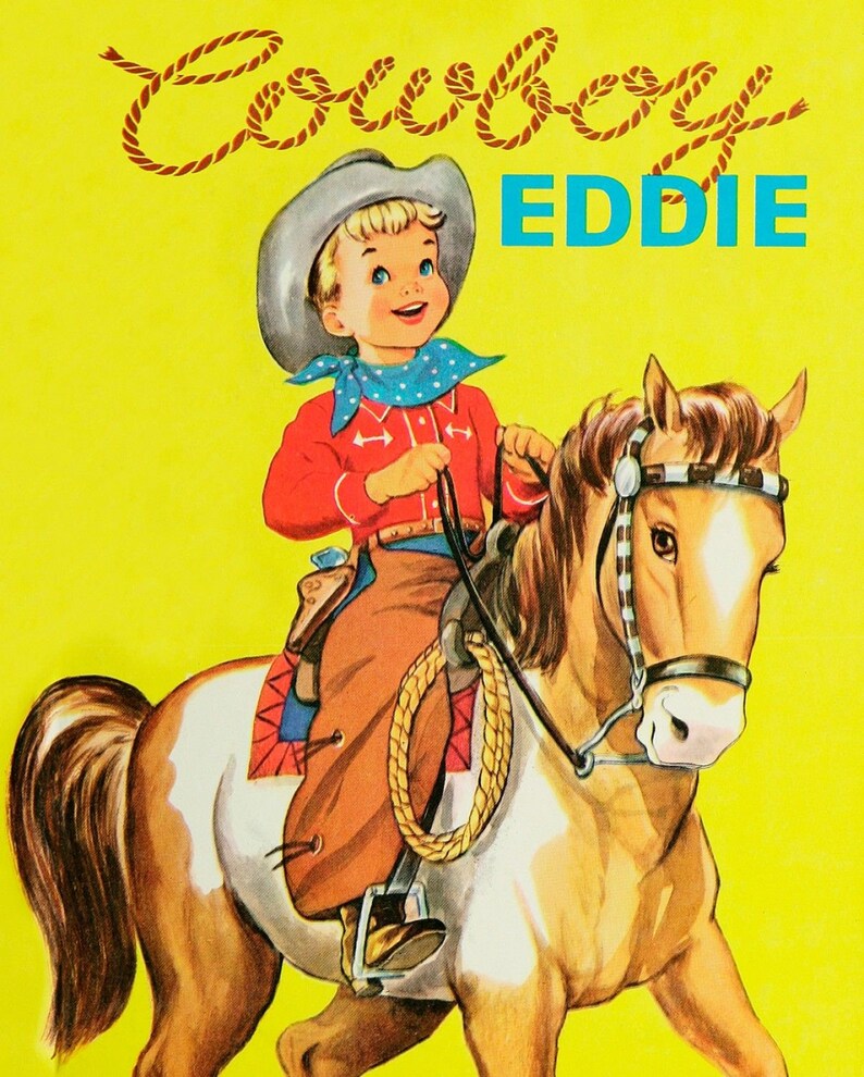 Cowboy Eddie panel - Multi - BW-0154-OC-1 - 35.5"(90cm)
