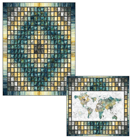 World Journey pattern - Multiple Sizes - PTN2718