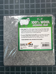 Felted Wool Ironing Mat - 9" x 9" - DOP 04-18 0909