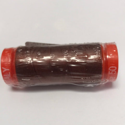 Aurifil Thread - 2355 - Rust - 50wt - Small Spool