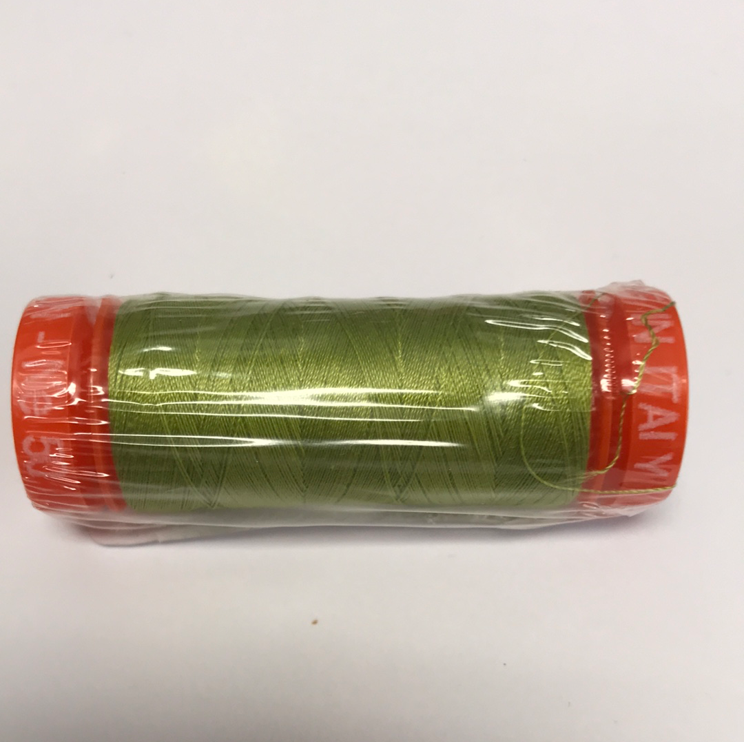 Aurifil Thread - 1147 - Light Leaf Green - 50wt - Small Spool