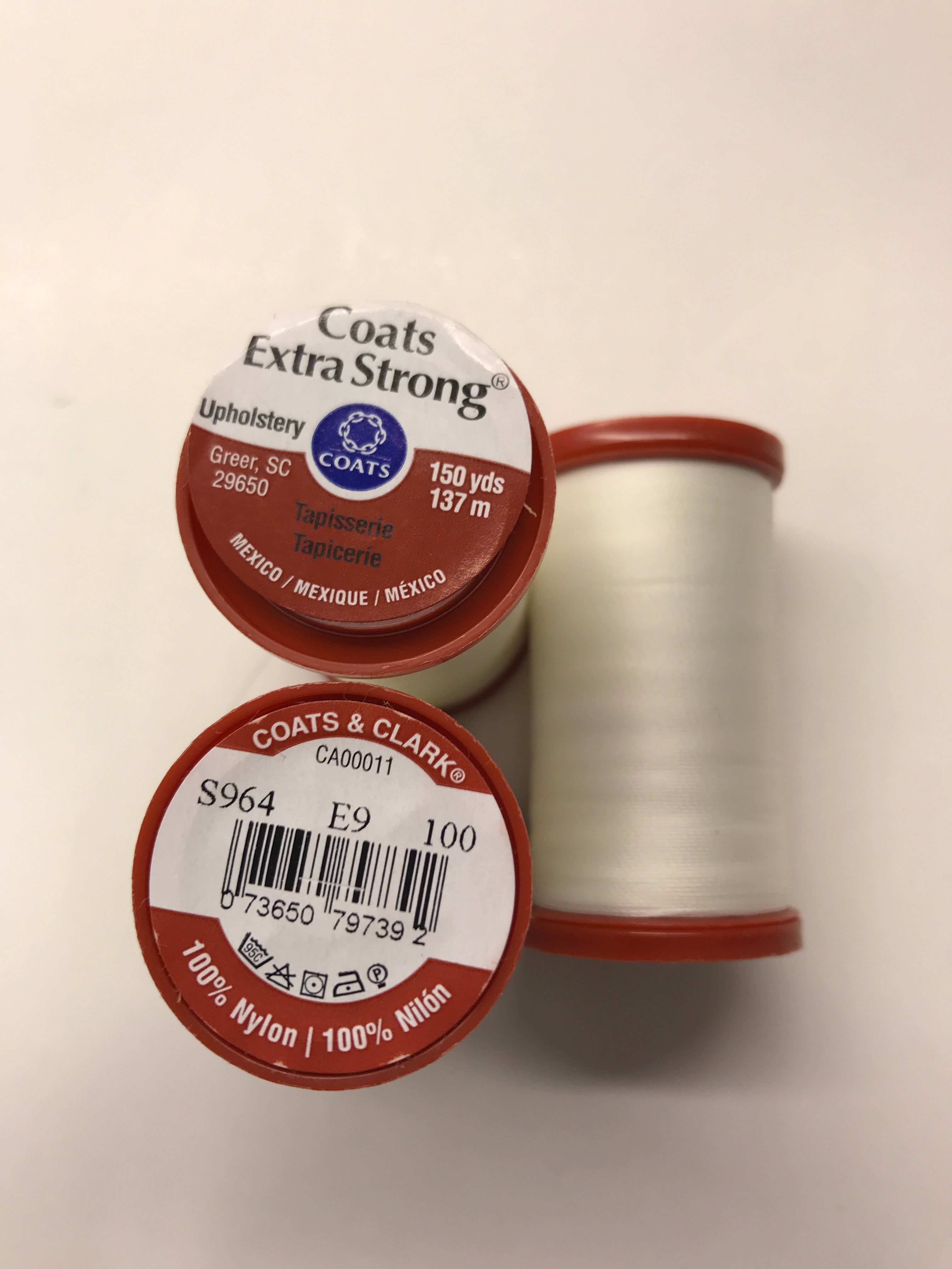 Coats Extra Strong Upholstery Thread - S964-100 - White