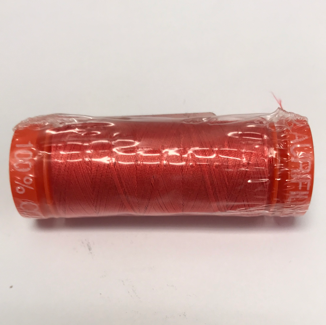 Aurifil Thread - 5002 - Medium Red - 50 wt - Small Spool